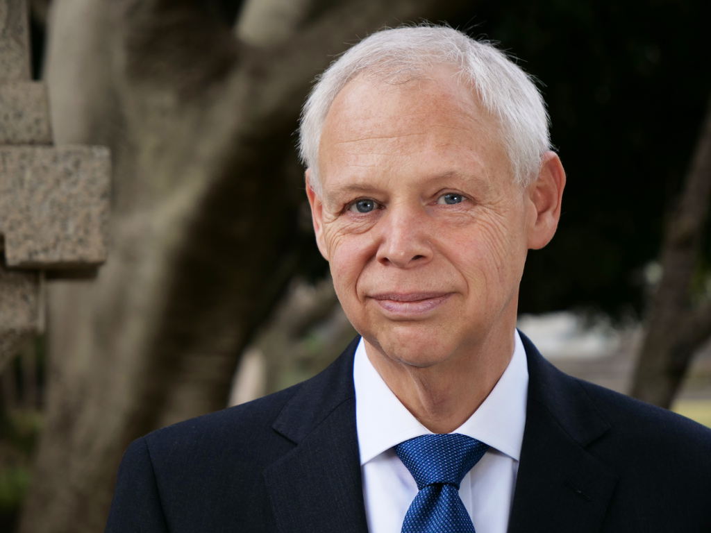 A corporate photo of the president of the company